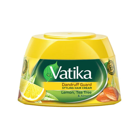 GETIT.QA- Qatar’s Best Online Shopping Website offers VATIKA NATURALS DANDRUFF GUARD STYLING HAIR CREAM LEMON-- TEA TREE & ALMOND-- 210 ML at the lowest price in Qatar. Free Shipping & COD Available!