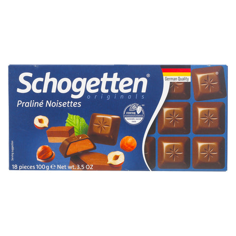 GETIT.QA- Qatar’s Best Online Shopping Website offers SCHOGETTEN PRALINE CHOCOLATE 100 G at the lowest price in Qatar. Free Shipping & COD Available!