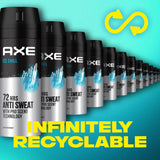 GETIT.QA- Qatar’s Best Online Shopping Website offers AXE MEN ANTIPERSPIRANT DEODORANT SPRAY ICE CHILL 72 HOURS ANTI-SWEAT 150 ML at the lowest price in Qatar. Free Shipping & COD Available!