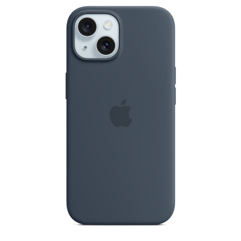 GETIT.QA- Qatar’s Best Online Shopping Website offers APPLE IPHONE 15 SILICONE CASE WITH MAGSAFE, STORM BLUE, MT0N3ZM/A at the lowest price in Qatar. Free Shipping & COD Available!