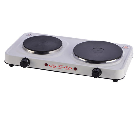 GETIT.QA- Qatar’s Best Online Shopping Website offers ZENAN DOUBLE HOT PLATE COOKER, 2500W, ZHP-05S at the lowest price in Qatar. Free Shipping & COD Available!