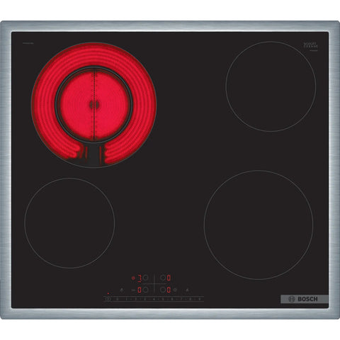 GETIT.QA- Qatar’s Best Online Shopping Website offers BOSCH SERIES 6 ELECTRIC HOB, 4 COOKING ZONES, 60 CM, BLACK, PKF645FA8M at the lowest price in Qatar. Free Shipping & COD Available!