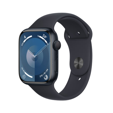 GETIT.QA- Qatar’s Best Online Shopping Website offers APPLE WATCH SERIES 9 GPS, MIDNIGHT ALUMINIUM CASE WITH MIDNIGHT SPORT BAND, 41 MM, M/L, MR8X3QA/A at the lowest price in Qatar. Free Shipping & COD Available!