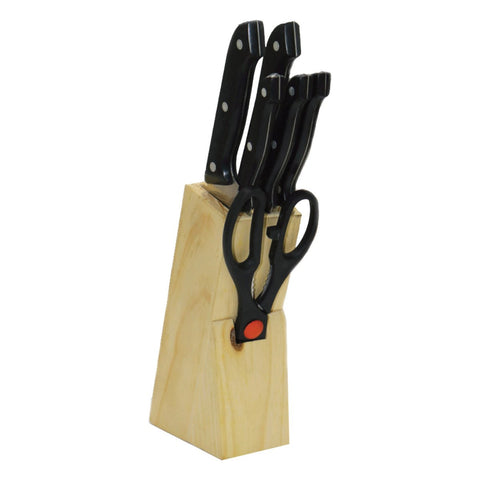 GETIT.QA- Qatar’s Best Online Shopping Website offers SAFA KNIFE BLOCK 7PCS SET 109008 at the lowest price in Qatar. Free Shipping & COD Available!