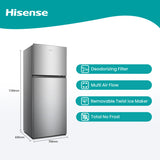 GETIT.QA- Qatar’s Best Online Shopping Website offers HISENSE DOUBLE DOOR REFRIGERATOR, 375L, STAINLESS STEEL FINISH, RT488N4ASU1 at the lowest price in Qatar. Free Shipping & COD Available!