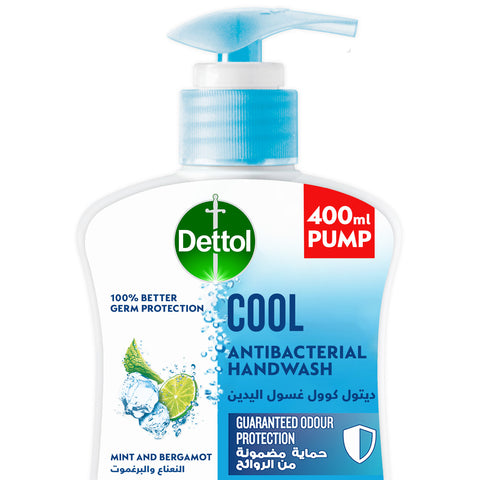 GETIT.QA- Qatar’s Best Online Shopping Website offers DETTOL HANDWASH LIQUID SOAP COOL PUMP MINT & BERGAMOT FRAGRANCE 400 ML at the lowest price in Qatar. Free Shipping & COD Available!