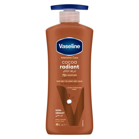 GETIT.QA- Qatar’s Best Online Shopping Website offers VASELINE INTENSIVE CARE COCOA RADIANT BODY LOTION 400 ML at the lowest price in Qatar. Free Shipping & COD Available!