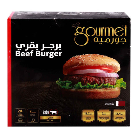 GETIT.QA- Qatar’s Best Online Shopping Website offers GOURMET BEEF BURGER 1.2KG at the lowest price in Qatar. Free Shipping & COD Available!