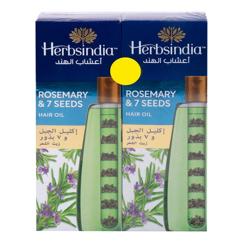 GETIT.QA- Qatar’s Best Online Shopping Website offers HERBSINDIA ROSEMARY & 7 SEEDS HAIR OIL VALUE PACK 2 X 280 ML at the lowest price in Qatar. Free Shipping & COD Available!