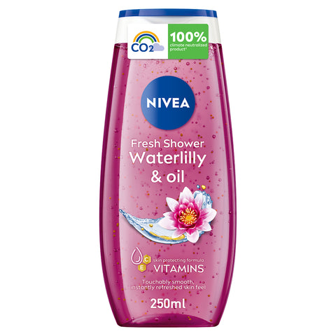 GETIT.QA- Qatar’s Best Online Shopping Website offers NIVEA SHOWER GEL BODY WASH WATERLILY & OIL WITH CARING OIL PEARLS AND WATERLILY SCENT 250 ML at the lowest price in Qatar. Free Shipping & COD Available!