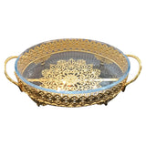 GETIT.QA- Qatar’s Best Online Shopping Website offers ARLINE DECORATIVE TRAY-- GOLD-- SAG001 at the lowest price in Qatar. Free Shipping & COD Available!