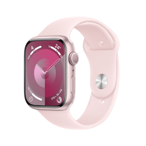 GETIT.QA- Qatar’s Best Online Shopping Website offers APPLE WATCH SERIES 9 GPS, PINK ALUMINIUM CASE WITH LIGHT PINK SPORT BAND, 41MM, S/M, MR933QA/A at the lowest price in Qatar. Free Shipping & COD Available!