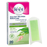 GETIT.QA- Qatar’s Best Online Shopping Website offers VEET HAIR REMOVAL COLD WAX STRIPS DRY SKIN 20 PCS at the lowest price in Qatar. Free Shipping & COD Available!