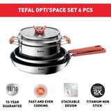 GETIT.QA- Qatar’s Best Online Shopping Website offers TEFAL STAINLESS STEEL COOKWARE SET 6PCS OPTISPACE at the lowest price in Qatar. Free Shipping & COD Available!