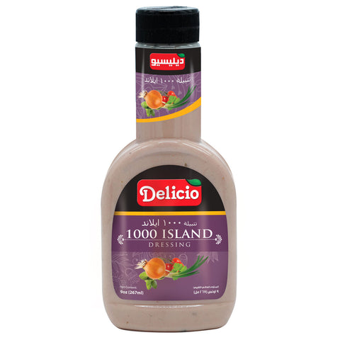 GETIT.QA- Qatar’s Best Online Shopping Website offers DELICIO 1000 ISLAND DRESSING 267 ML at the lowest price in Qatar. Free Shipping & COD Available!