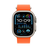 GETIT.QA- Qatar’s Best Online Shopping Website offers APPLE WATCH ULTRA 2 GPS + CELLULAR, TITANIUM CASE WITH ORANGE OCEAN BAND, 49 MM, MREH3AE/A at the lowest price in Qatar. Free Shipping & COD Available!