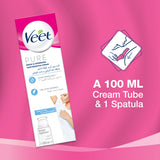 GETIT.QA- Qatar’s Best Online Shopping Website offers VEET PURE BIKINI & UNDERARM HAIR REMOVAL CREAM SENSITIVE 100 ML at the lowest price in Qatar. Free Shipping & COD Available!