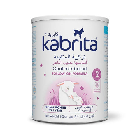 GETIT.QA- Qatar’s Best Online Shopping Website offers KABRITA FOLLOW-ON FORMULA 2 GOAT MILK 6 - 12 MONTHS 800 G at the lowest price in Qatar. Free Shipping & COD Available!