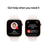 GETIT.QA- Qatar’s Best Online Shopping Website offers PRE-ORDER APPLE WATCH SERIES 10 GPS, 46 MM ROSE GOLD ALUMINIUM CASE WITH LIGHT BLUSH SPORT BAND - S/M, MWWT3QA/A at the lowest price in Qatar. Free Shipping & COD Available!