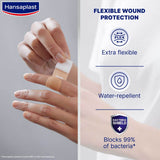 GETIT.QA- Qatar’s Best Online Shopping Website offers HANSAPLAST ELASTIC PLASTERS EXTRA FLEXIBLE & BREATHABLE (2 SIZES) 100 PCS at the lowest price in Qatar. Free Shipping & COD Available!