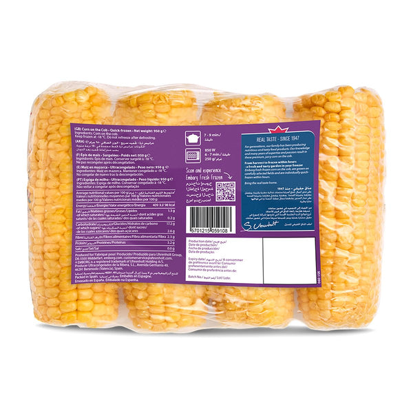 GETIT.QA | EMBORG 4 CORN ON THE COB 4 PCS 950 G | COD available