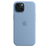 GETIT.QA- Qatar’s Best Online Shopping Website offers APPLE IPHONE 15 SILICONE CASE WITH MAGSAFE, WINTER BLUE, MT0Y3ZM/A at the lowest price in Qatar. Free Shipping & COD Available!