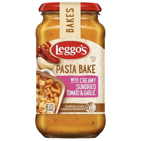 GETIT.QA- Qatar’s Best Online Shopping Website offers LEGGO'S PASTA BAKE WITH CREAMY SUNDRIED TOMATO AND GARLIC 500 G at the lowest price in Qatar. Free Shipping & COD Available!