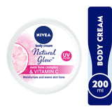 GETIT.QA- Qatar’s Best Online Shopping Website offers NIVEA BODY CREAM NATURAL GLOW ALL SKIN TYPES JAR 200 ML at the lowest price in Qatar. Free Shipping & COD Available!