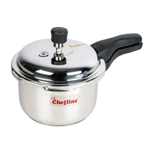 GETIT.QA- Qatar’s Best Online Shopping Website offers CHEFLINE STAINLESS STEEL PRESSURE COOKER 3L IND3LTR at the lowest price in Qatar. Free Shipping & COD Available!