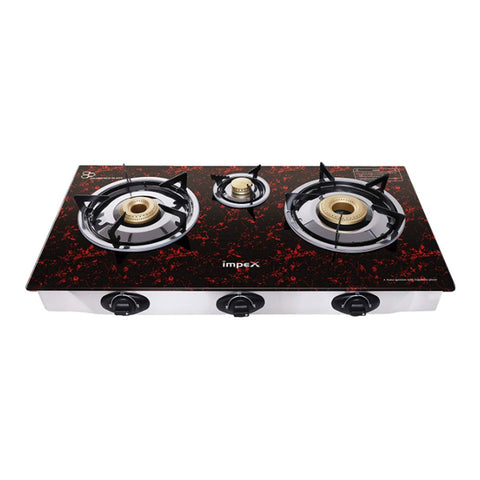 GETIT.QA- Qatar’s Best Online Shopping Website offers IMPEX CERAMIC GAS TABLE IGS 1213F 3 BURNER at the lowest price in Qatar. Free Shipping & COD Available!