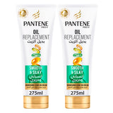 GETIT.QA- Qatar’s Best Online Shopping Website offers PANTENE PRO-V HAIR OIL REPLACEMENT SMOOTH & SILKY 2 X 275 ML at the lowest price in Qatar. Free Shipping & COD Available!