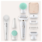 GETIT.QA- Qatar’s Best Online Shopping Website offers BRAUN SILK-EPIL 9 SES9300 3D BEAUTY SET WET & DRY EPILATOR WITH 8 EXTRAS at the lowest price in Qatar. Free Shipping & COD Available!