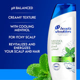 GETIT.QA- Qatar’s Best Online Shopping Website offers HEAD & SHOULDERS MENTHOL REFRESH ANTI-DANDRUFF SHAMPOO FOR ITCHY SCALP 400 ML + 200 ML at the lowest price in Qatar. Free Shipping & COD Available!