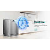 GETIT.QA- Qatar’s Best Online Shopping Website offers HISENSE FREESTANDING DISHWASHER, 60 CM, GREY, HS622E90X at the lowest price in Qatar. Free Shipping & COD Available!