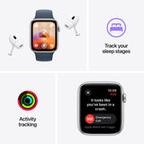 GETIT.QA- Qatar’s Best Online Shopping Website offers APPLE WATCH SE GPS, SILVER ALUMINIUM CASE WITH STORM BLUE SPORT BAND, 40 MM, S/M, MRE13 at the lowest price in Qatar. Free Shipping & COD Available!