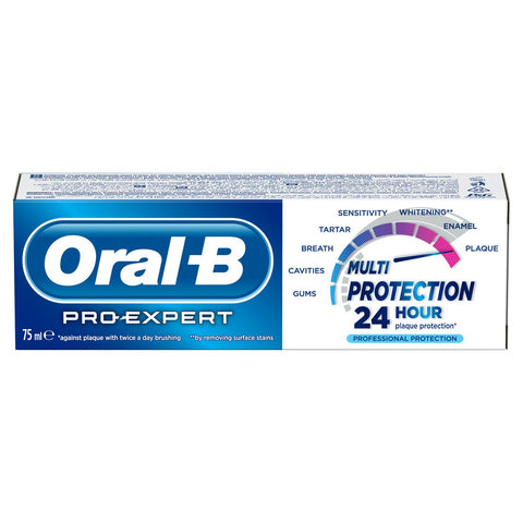 GETIT.QA- Qatar’s Best Online Shopping Website offers ORAL B PRO-EXPERT PROFESSIONAL PROTECTION CLEAN MINT FLAVOR TOOTHPASTE 75 ML at the lowest price in Qatar. Free Shipping & COD Available!