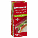 GETIT.QA- Qatar’s Best Online Shopping Website offers DIAMOND ULTRA STRONG ZIPPER SANDWICH BAGS OXO-BIODEGRADABLE SIZE 16.5 X 14.9CM 50PCS at the lowest price in Qatar. Free Shipping & COD Available!