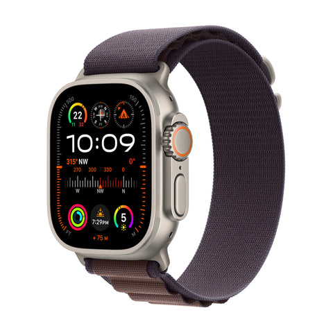 GETIT.QA- Qatar’s Best Online Shopping Website offers APPLE WATCH ULTRA 2 GPS + CELLULAR, TITANIUM CASE WITH INDIGO ALPINE LOOP, 49 MM, SMALL, MRER3AE/A at the lowest price in Qatar. Free Shipping & COD Available!