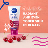 GETIT.QA- Qatar’s Best Online Shopping Website offers NIVEA BODY LOTION NATURAL GLOW VITAMIN C & A CHERRY SCENT 180 ML at the lowest price in Qatar. Free Shipping & COD Available!