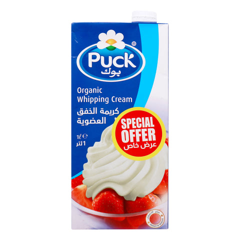 GETIT.QA- Qatar’s Best Online Shopping Website offers PUCK ORGANIC WHIPPING CREAM1LT at the lowest price in Qatar. Free Shipping & COD Available!