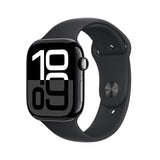 GETIT.QA- Qatar’s Best Online Shopping Website offers PRE-ORDER APPLE WATCH SERIES 10 GPS, 46 MM JET BLACK ALUMINIUM CASE WITH BLACK SPORT BAND - S/M at the lowest price in Qatar. Free Shipping & COD Available!