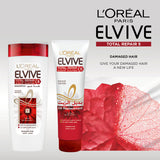 GETIT.QA- Qatar’s Best Online Shopping Website offers L'OREAL PARIS ELVIVE TOTAL REPAIR 5 SHAMPOO FOR DAMAGED HAIR 700 ML at the lowest price in Qatar. Free Shipping & COD Available!