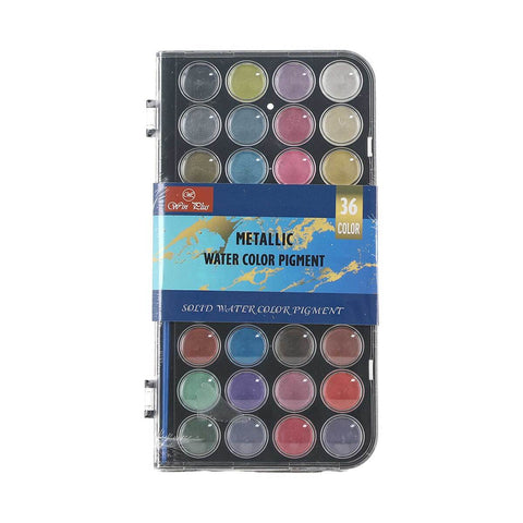 GETIT.QA- Qatar’s Best Online Shopping Website offers WIN PLUS METALLIC WATER COLOR CAKE 36S at the lowest price in Qatar. Free Shipping & COD Available!