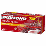 GETIT.QA- Qatar’s Best Online Shopping Website offers DIAMOND ULTRA STRONG ZIPPER STORAGE BAGS MEDIUM OXO-BIODEGRADABLE SIZE 17.7CM X 17.3CM 25 PCS at the lowest price in Qatar. Free Shipping & COD Available!