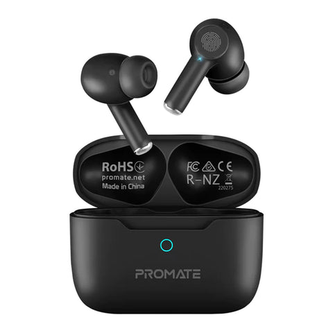 GETIT.QA- Qatar’s Best Online Shopping Website offers PROMATE HIGH-DEFINITION ANC TWS EARPHONES WITH INTELLITOUCH PROPODS BLACK at the lowest price in Qatar. Free Shipping & COD Available!