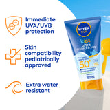 GETIT.QA- Qatar’s Best Online Shopping Website offers NIVEA KIDS SUN LOTION ULTRA PROTECT & PLAY SPF 50+ 150 ML at the lowest price in Qatar. Free Shipping & COD Available!