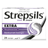 GETIT.QA- Qatar’s Best Online Shopping Website offers STREPSILS EXTRA HEXYLRESORCINOL BLACKCURRANT 24 PCS at the lowest price in Qatar. Free Shipping & COD Available!