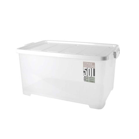 GETIT.QA- Qatar’s Best Online Shopping Website offers JCJ STORAGE BOX WITH WHEEL 5116 50 LTR at the lowest price in Qatar. Free Shipping & COD Available!