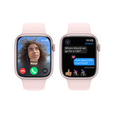 GETIT.QA- Qatar’s Best Online Shopping Website offers APPLE WATCH SERIES 9 GPS, PINK ALUMINIUM CASE WITH LIGHT PINK SPORT BAND, 45 MM, S/M, MR9G3QA/A at the lowest price in Qatar. Free Shipping & COD Available!