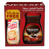 GETIT.QA- Qatar’s Best Online Shopping Website offers NESCAFE RED MUG INSTANT COFFEE JAR 190 G + COFFEEMATE VALUE PACK 170 G at the lowest price in Qatar. Free Shipping & COD Available!